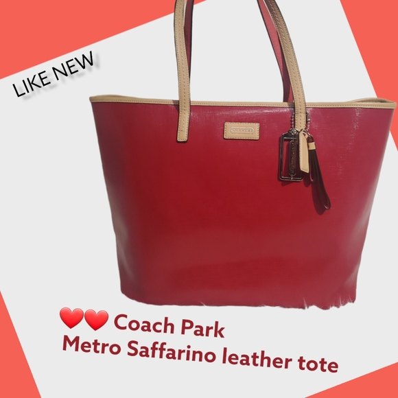 Coach Handbags - ❤️❤️ Coach Park Metro Large Tote Horse bit closure Saffiano leather💥💥